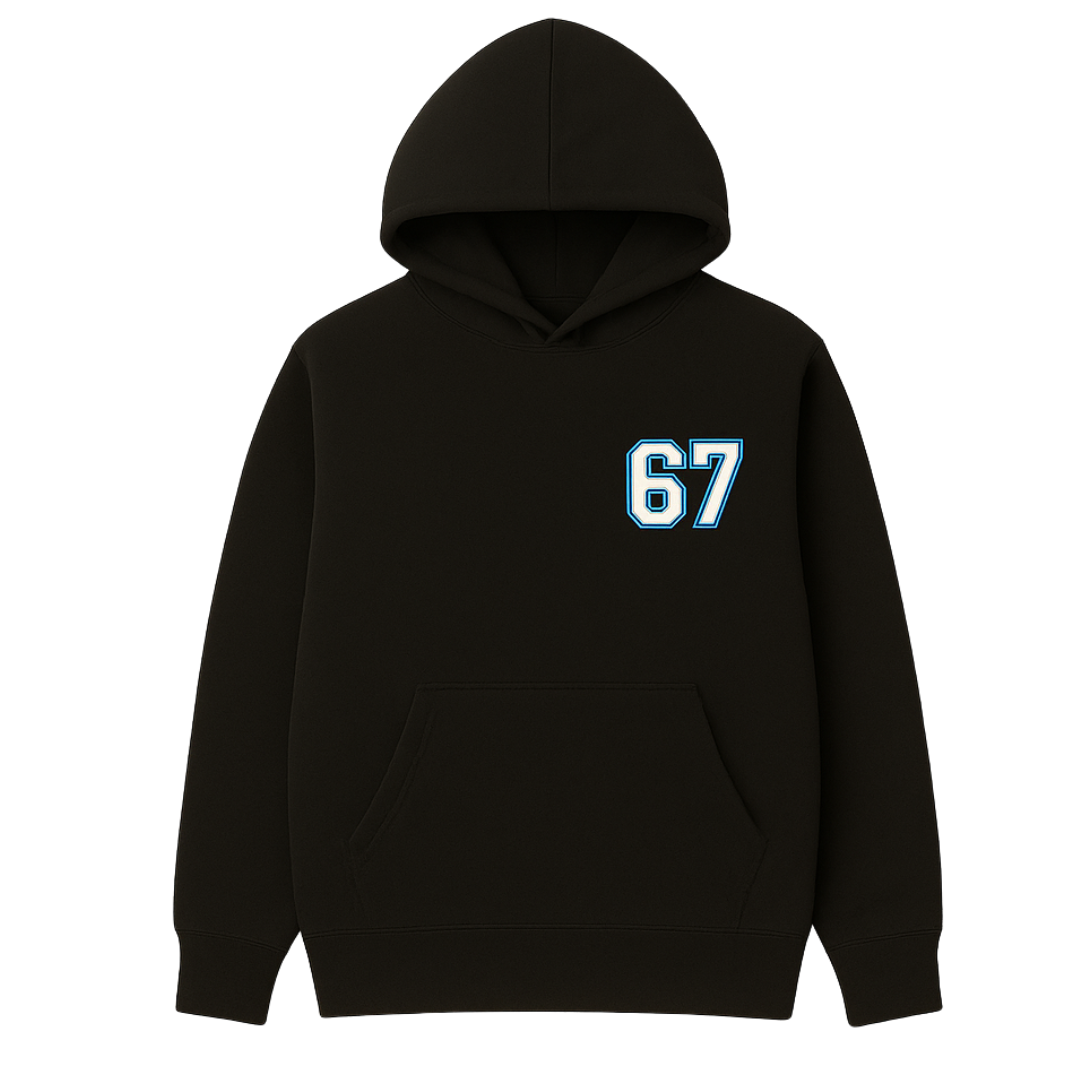 Blue 67 Football Hoodie