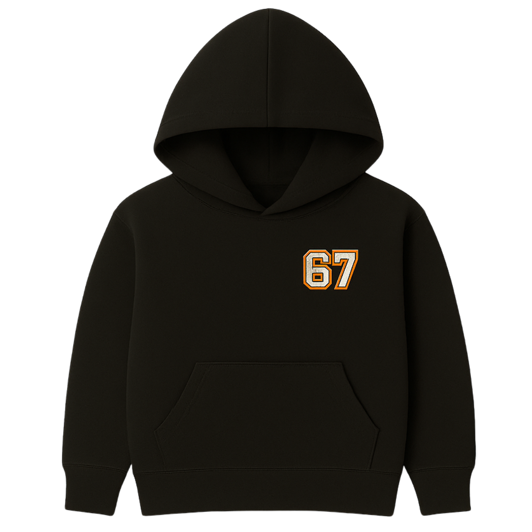 Orange 67 Football Hoodie